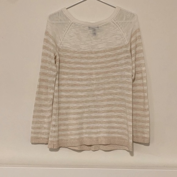 White and cream striped top - Gap - Picture 3 of 3